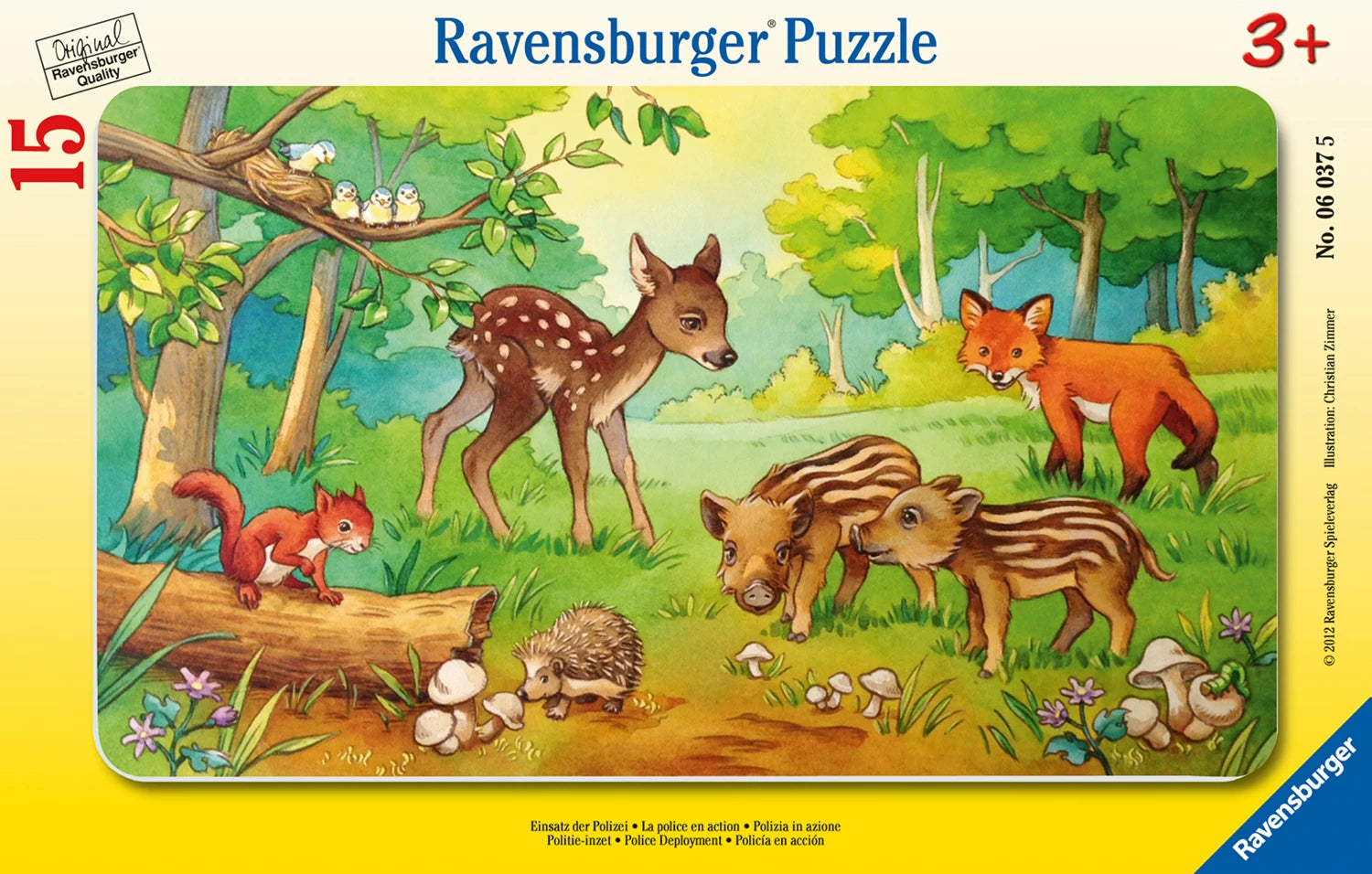 Puzzle Tierkinder des Waldes