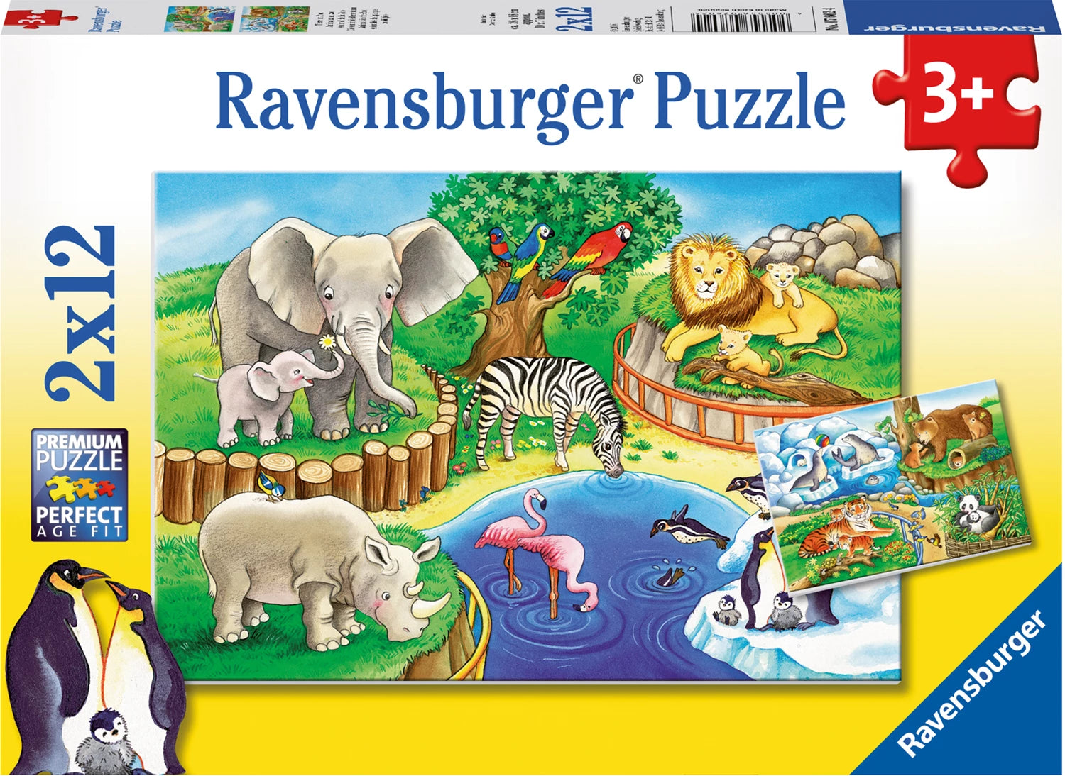 Puzzle Tiere im Zoo