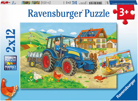 Puzzle Baustelle u.Bauernhof