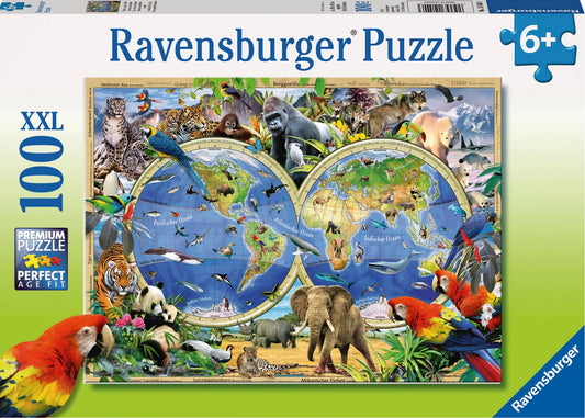 Puzzle Tierisch um die Welt