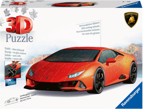 Puzzle 3D Lamborghini Arancio