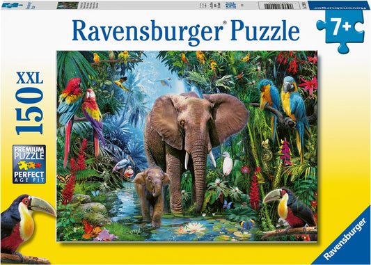 Puzzle Dschungelelefanten