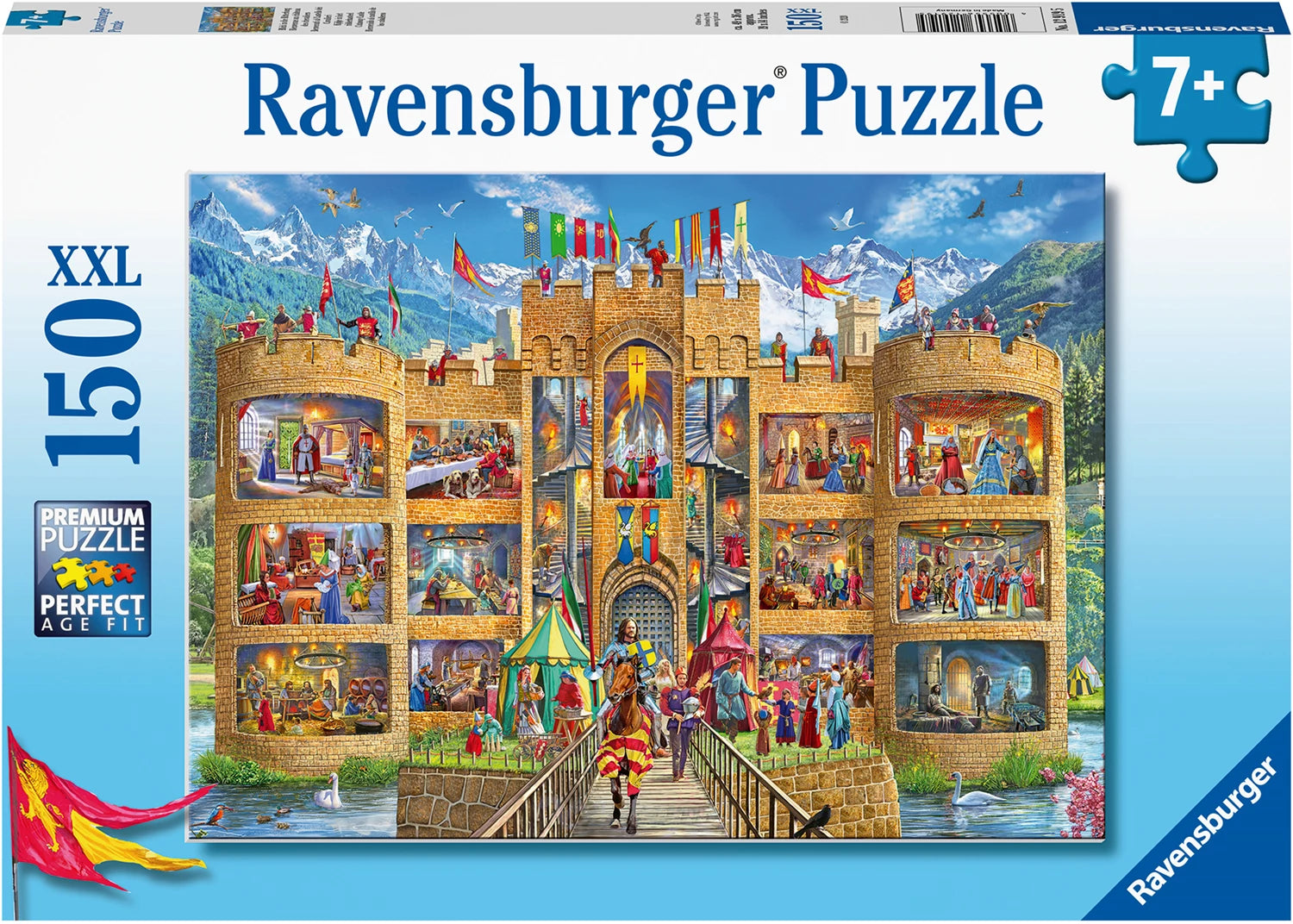 Puzzle Blick in die Ritterburg