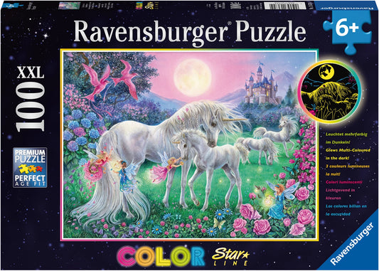 Puzzle Einhörner Mondschein