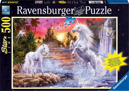 Puzzle Einhörner am Fluss