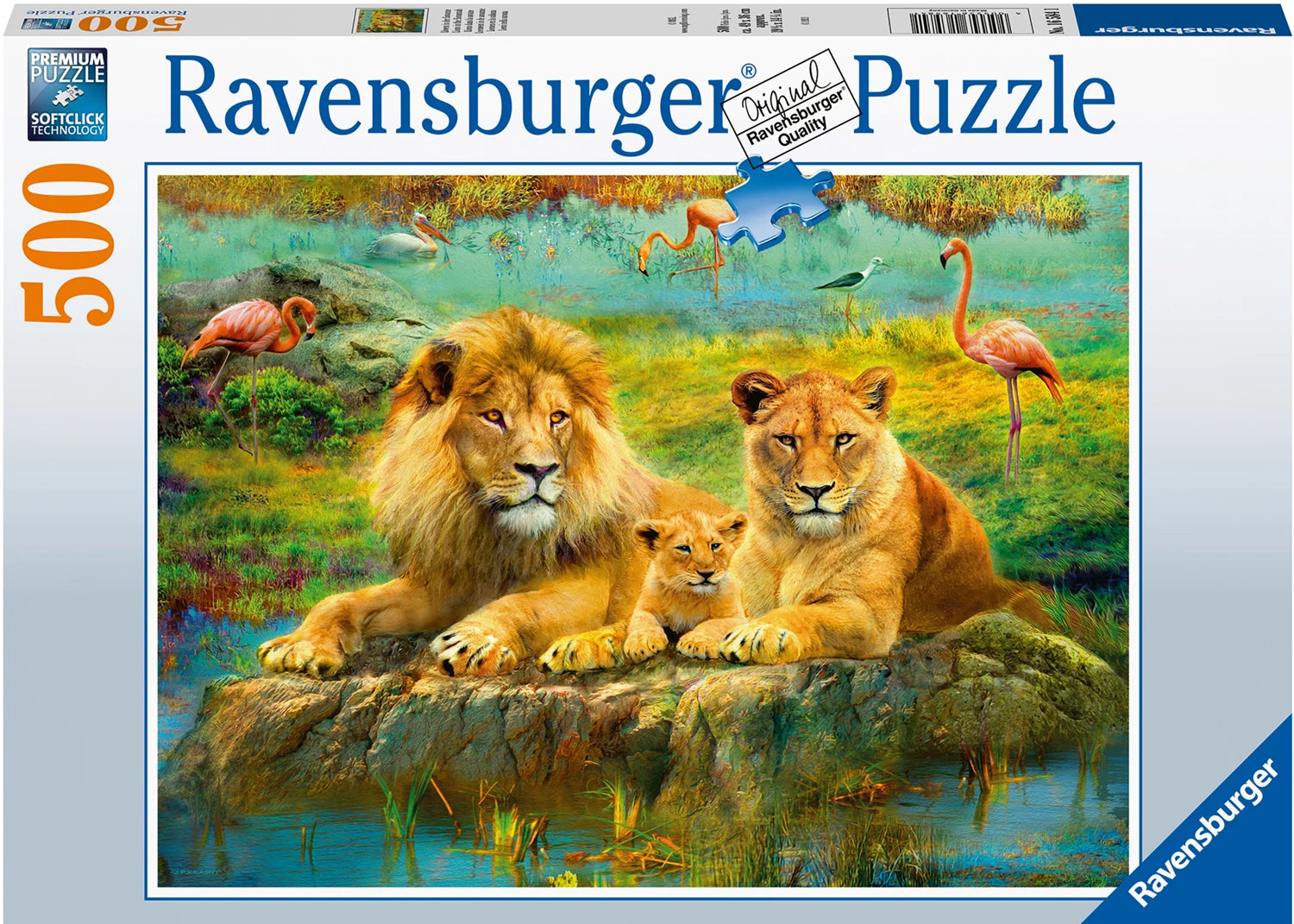 Puzzle Löwen in der Savanne