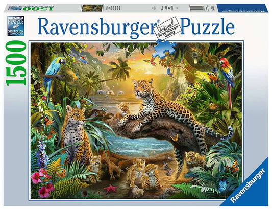 Puzzle Leopardenfamilie im