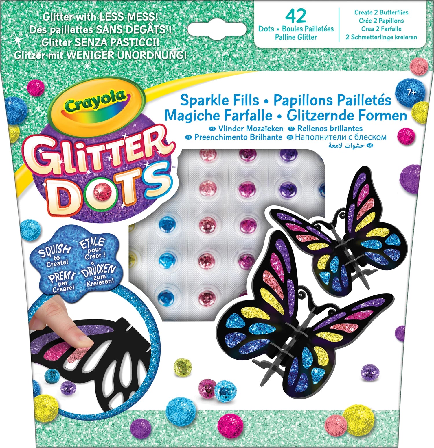 Glitter Dots Assortiert