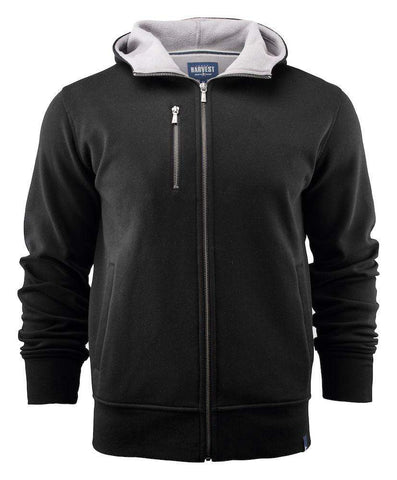 Herren Kapuzenjacke aus Doubleface-Material, Baumwolle außen und Fleece innen