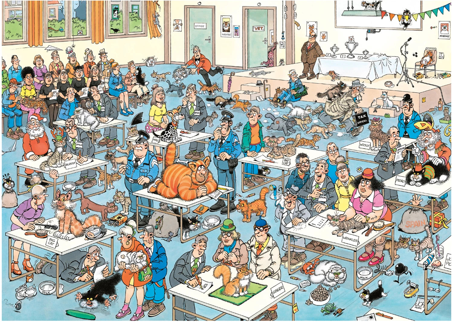 Puzzle Die Katzenshow