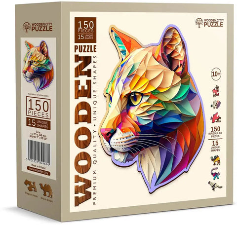 Puzzle Holz M Gaudy Cougar