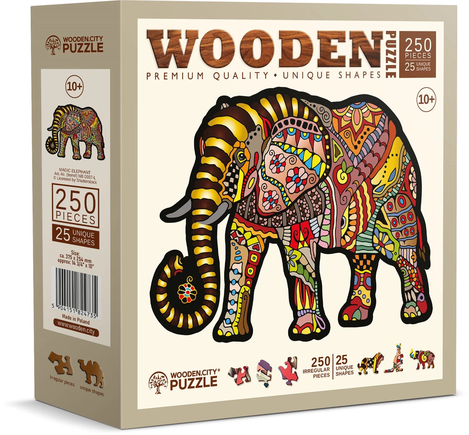 Puzzle Holz L Magic Elephant