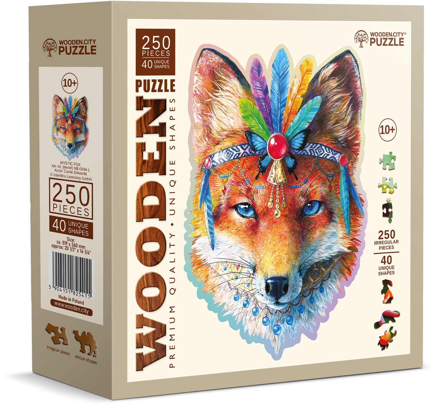 Puzzle Holz L Mystic Fox