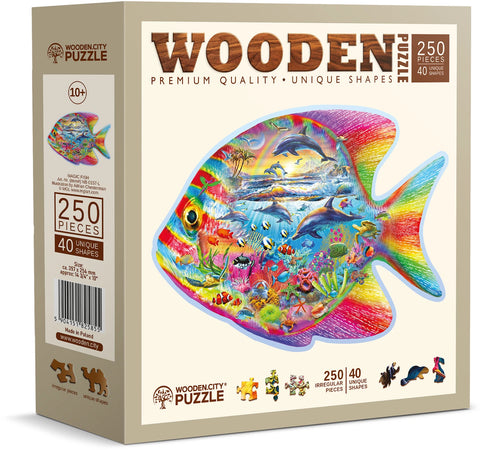 Puzzle Holz L Magic Fish