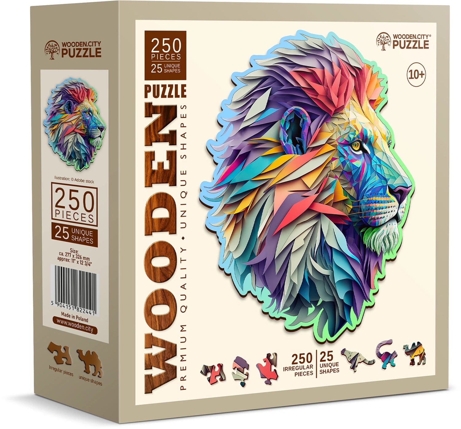 Puzzle Holz L Modern Lion