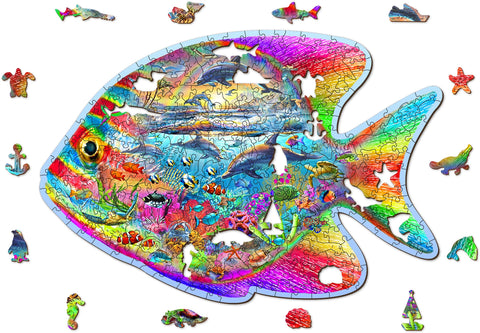 Puzzle Holz L Magic Fish