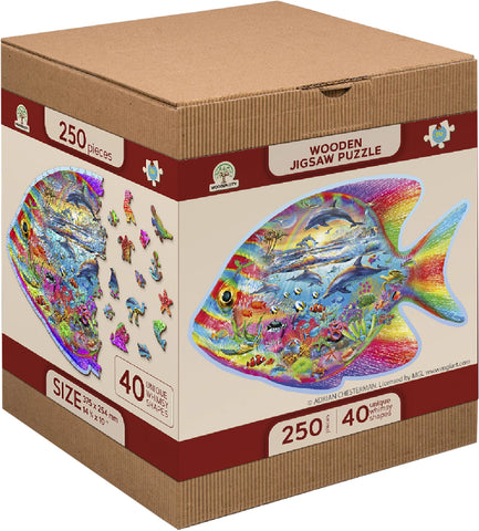 Puzzle Holz L Magic Fish