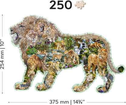 Puzzle Holz L Lion Roar