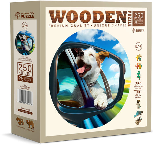 Puzzle Holz L Happy Dog