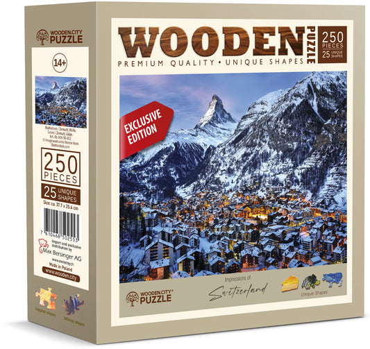 Puzzle Holz L CH Matterhorn