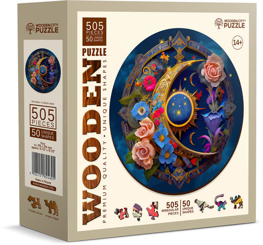 Puzzle Holz XL Flower Moon