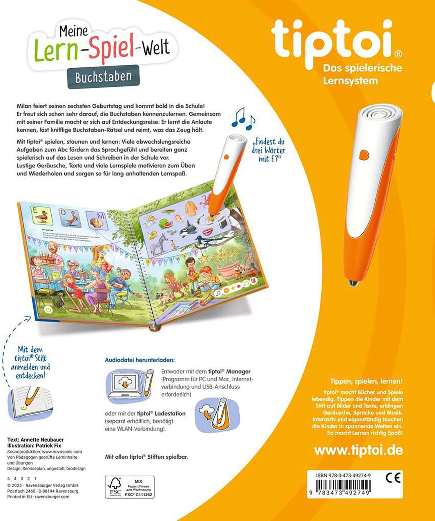 Tiptoi Buch Buchstaben, d