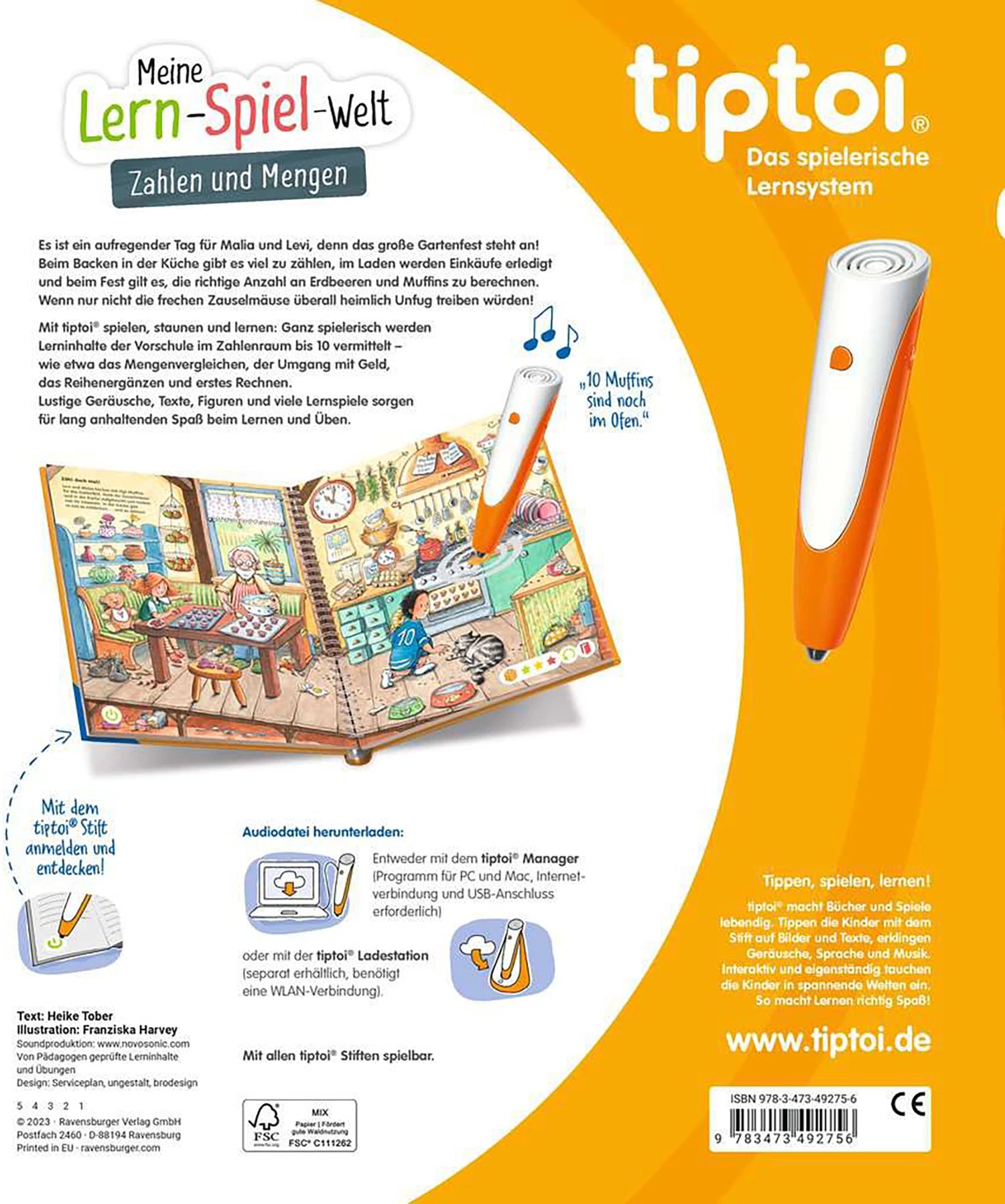 Tiptoi Buch Zahlen und Mengen, d