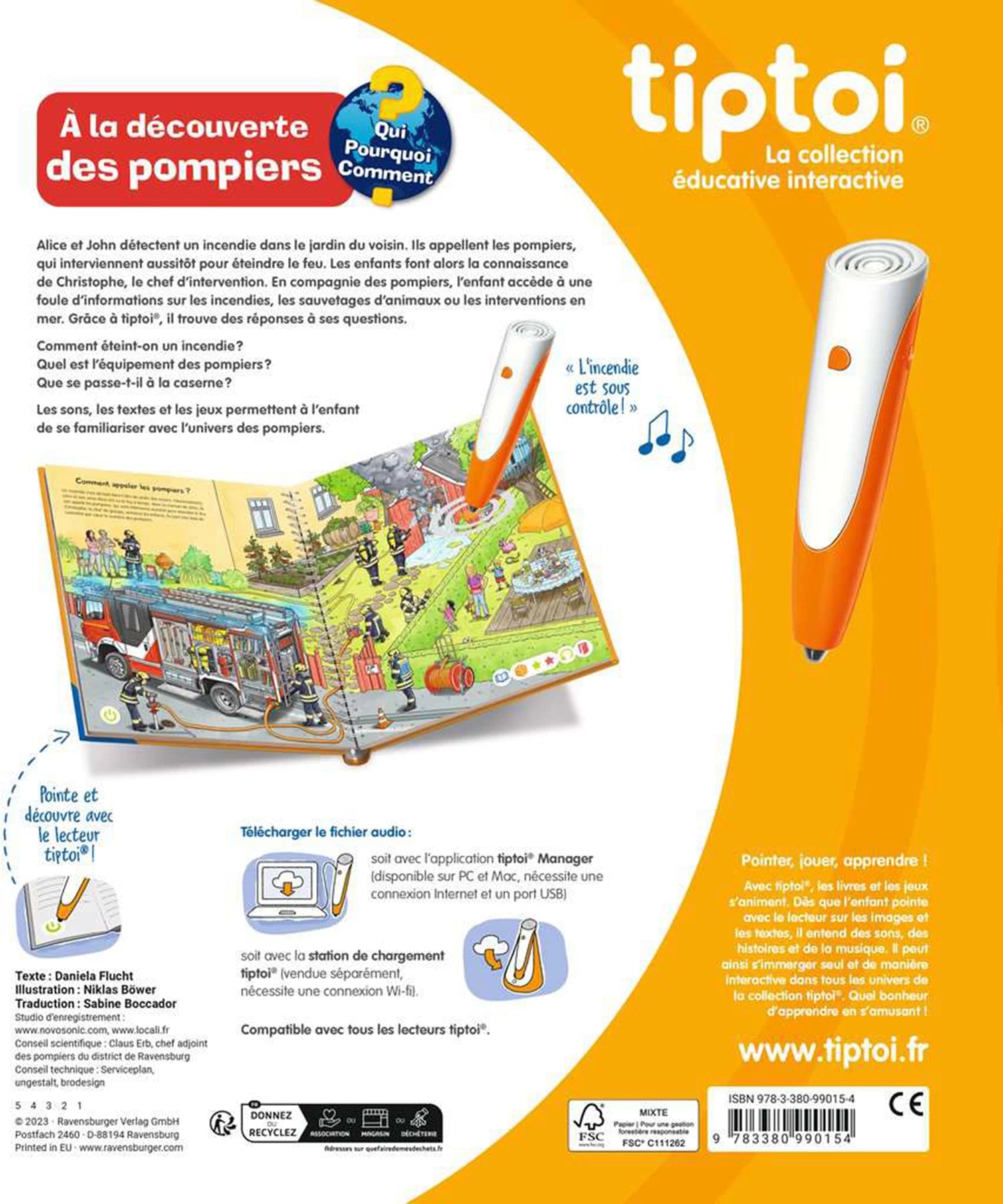 Tiptoi livre Pompiers, f