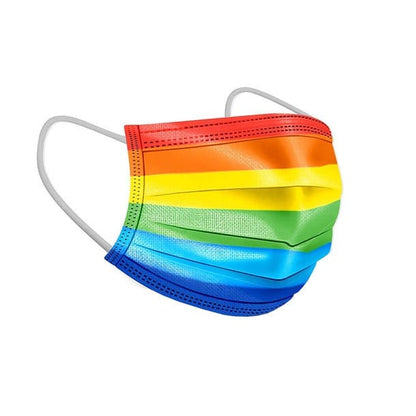 OP-Maske Regenbogen – 50 Stück, BFE ≥ 98 %, TÜV & CE