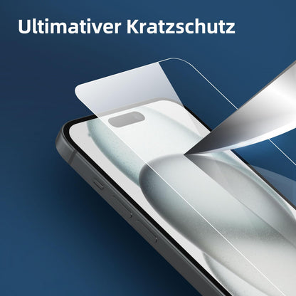 NEW'C 3 Stück, Panzer Schutz Glas für iPhone 16 Plus, iPhone 15 Pro Max, iPhone 15 Plus (6,7 Zoll), Frei von Kratzern, 9H Härte, HD Displayschutzfolie, 0.33mm Ultra-klar, Ultrabeständi