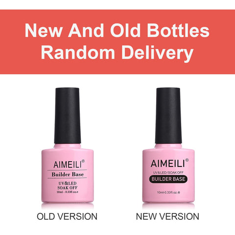 AIMEILI 8 in 1 Builder Nail Gel, Builder Gel In a Bottle Builder Base Quick Building Gel UV LED Nail Extension Gel Nagelverlängerung Gel - (163) 10ml