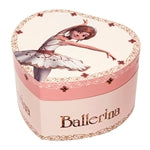 Musikspieluhr Herz, Ballerina, nachtleuchtend