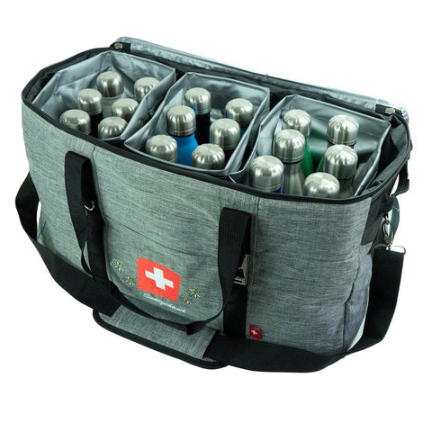 Swiss Ethno Cooling Bag XL – Kühltasche mit Schultergurt & Bieröffner