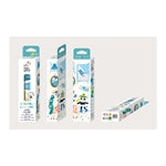 Wachsmalkreide Eichel blau-grün (MQ3)