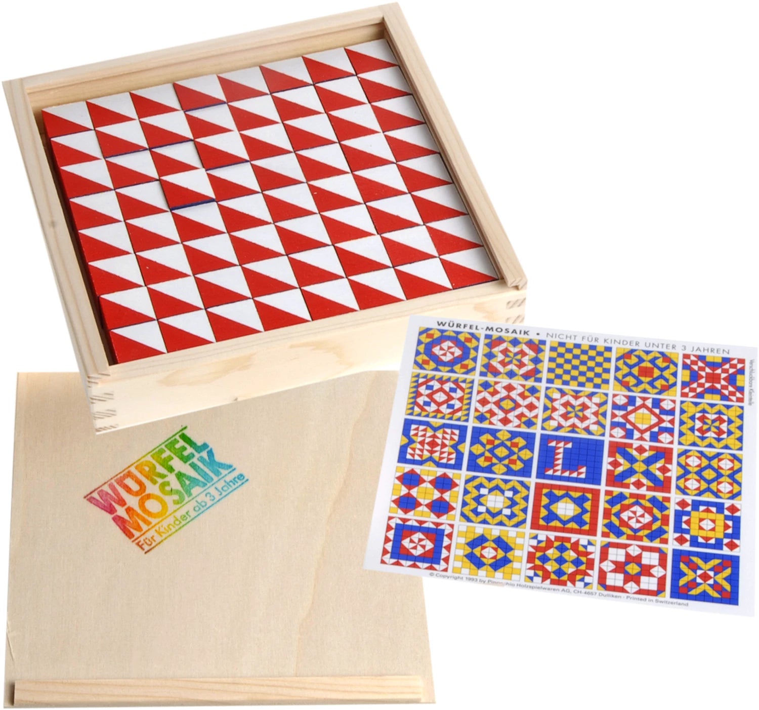 Würfelmosaik mit 64 Würfeln