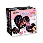 Display Kratz-Notizblock Herzen (MQ12)