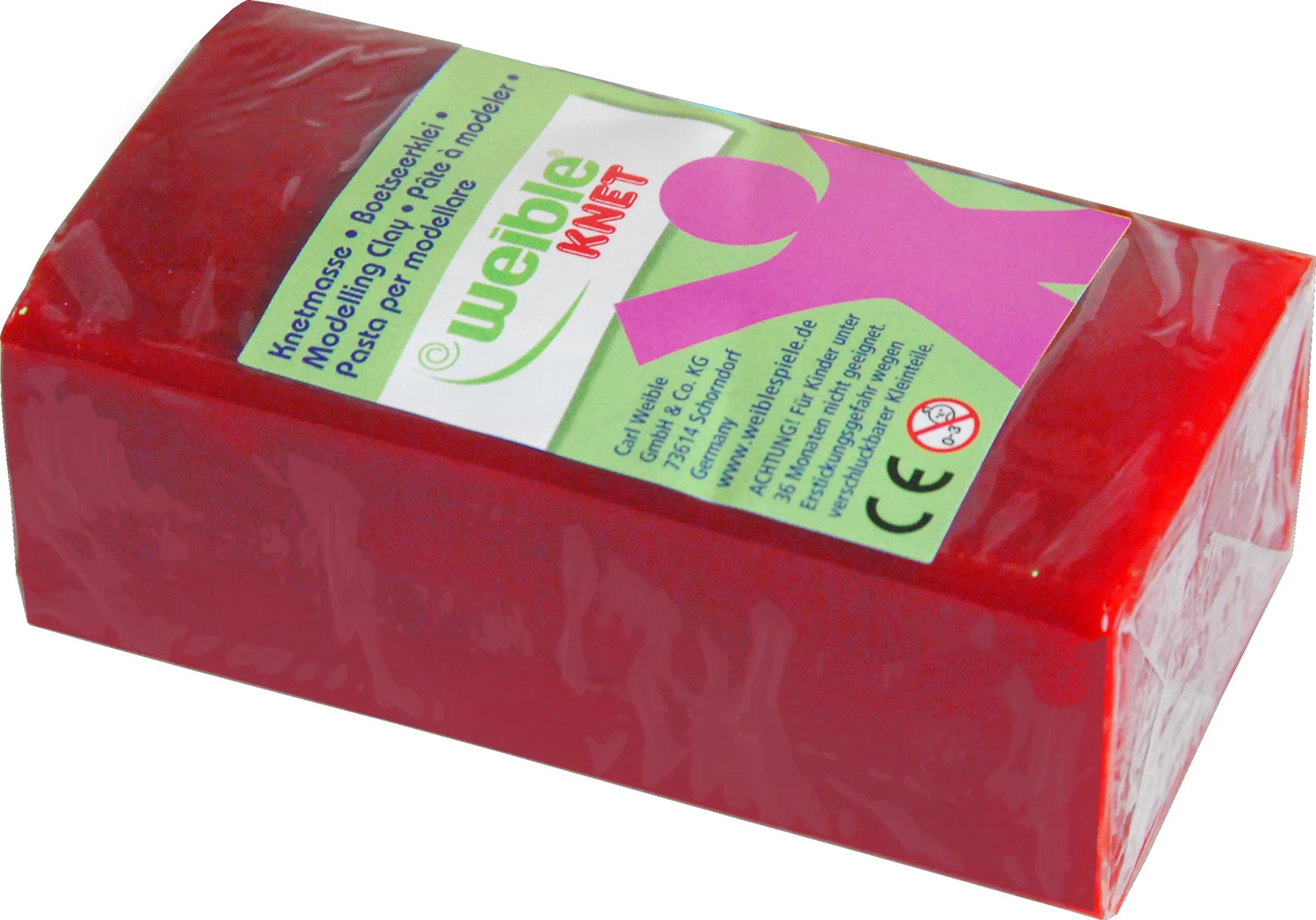 Blockknete 250 g, rot