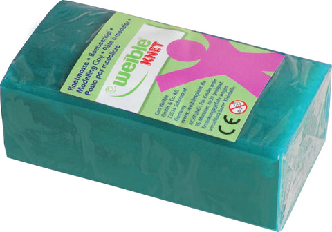 Blockknete 250 g, türkis