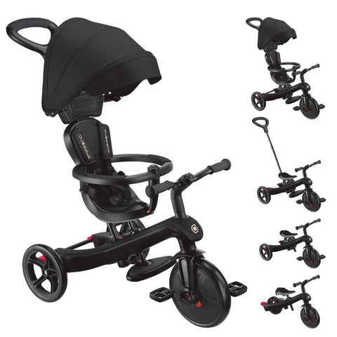 Globber Laufrad / Dreirad | Trike Explorer 4 in 1 | Schwarz