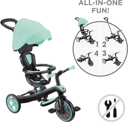 Globber Laufrad / Dreirad | Trike Explorer 4 in 1 | Mint
