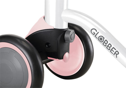 Globber Laufrad / Vierrad | Learning Bike | White-pastel pink