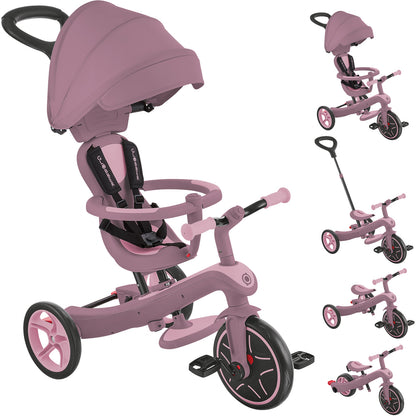 Globber Laufrad / Dreirad | Trike Explorer 4 in 1 Ecologic | Berry