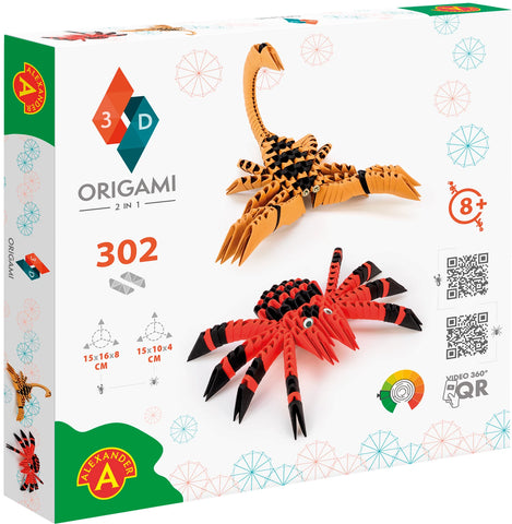 ORIGAMI 3D Spinne und Skorpion