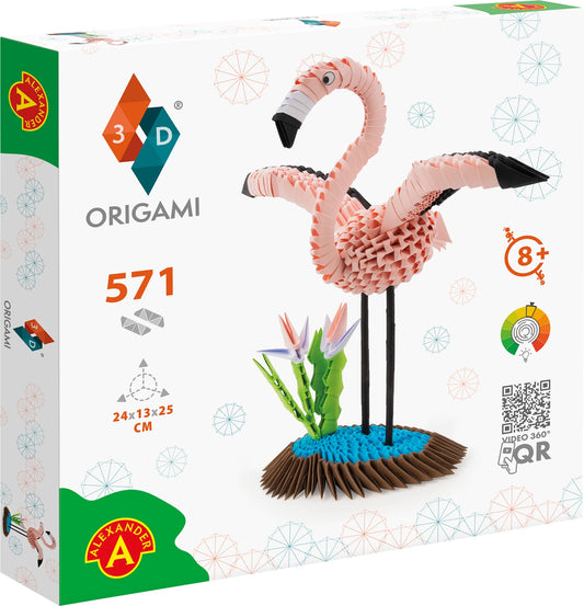 ORIGAMI 3D Flamingo