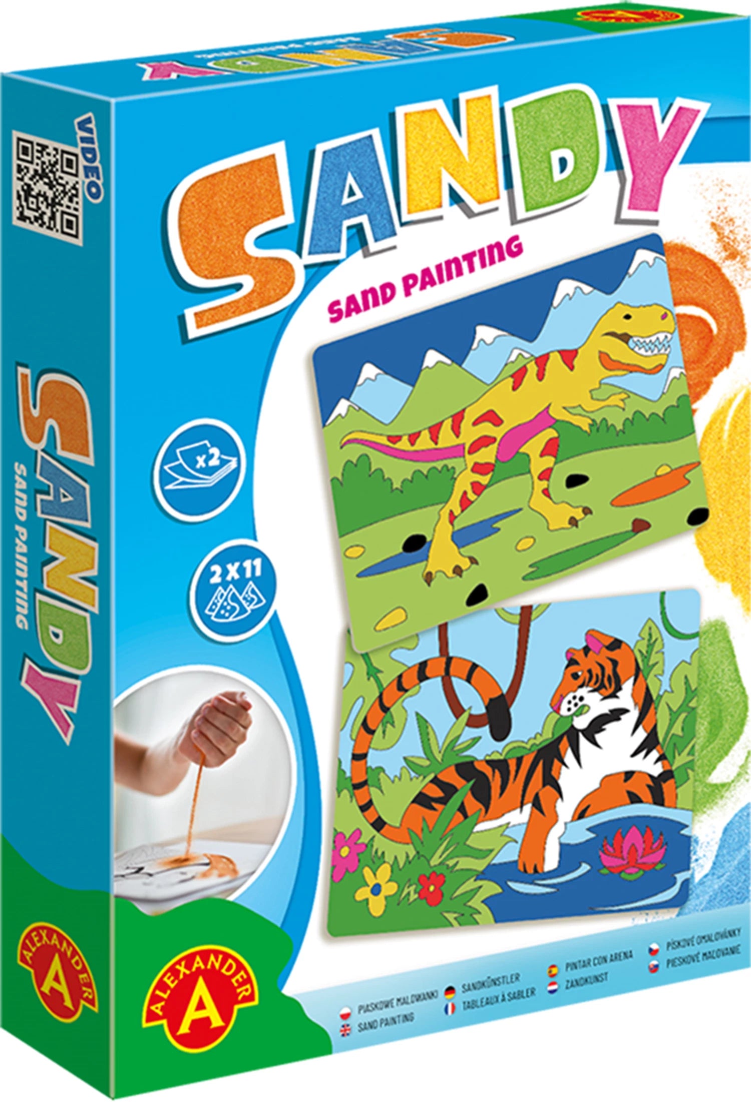 Sandy Dinosaurier und Tiger