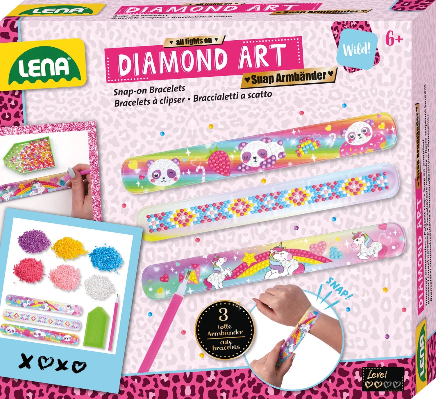 Diamond Art Snap Armbänder