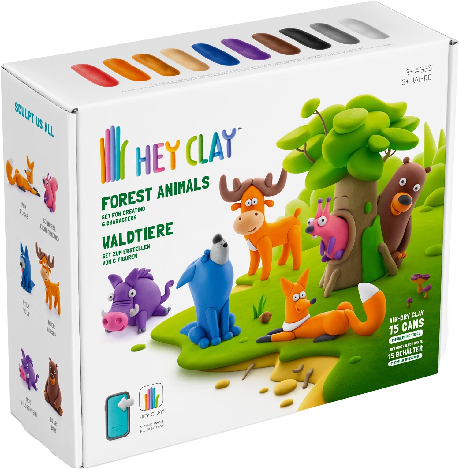 Hey Clay Waldtiere 15 Dosen, d/e