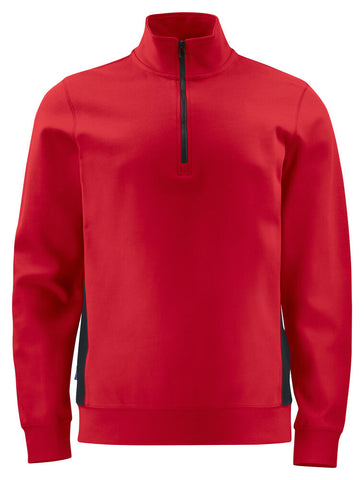 2128 SWEATSHIRT HALF ZIP MIT KONTRASTELEMENTEN – Bequemes Arbeitsshirt