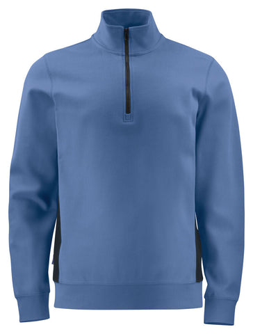 2128 SWEATSHIRT HALF ZIP MIT KONTRASTELEMENTEN – Bequemes Arbeitsshirt