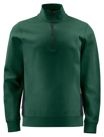 2128 SWEATSHIRT HALF ZIP MIT KONTRASTELEMENTEN – Bequemes Arbeitsshirt
